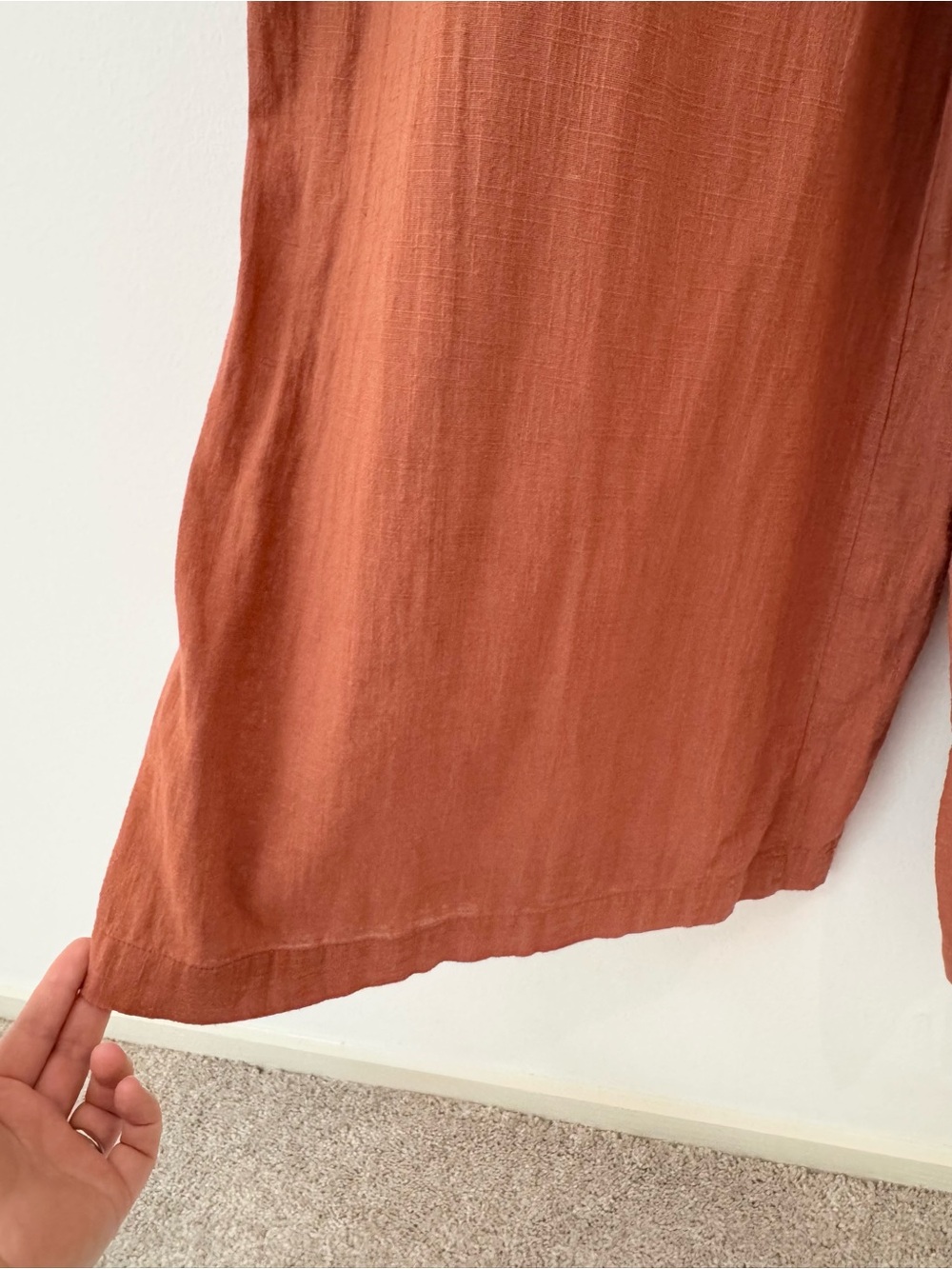 NATURAL LIFE Carrington Wide-Leg Jumpsuit in Rust Burnt Orange , Size M - Picture 13 of 16